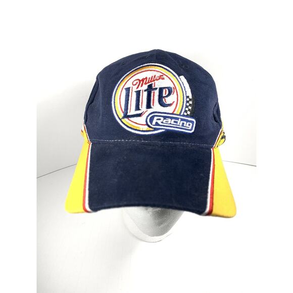 Rusty Wallace NASCAR Chase Hat Miller Lite #2 Penske Racing Snap Back Cap - Picture 1 of 5